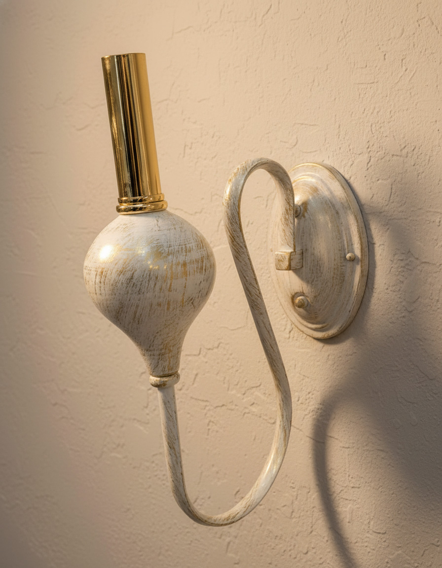 Настенный светильник PL1075-1W WT+GD 000067361