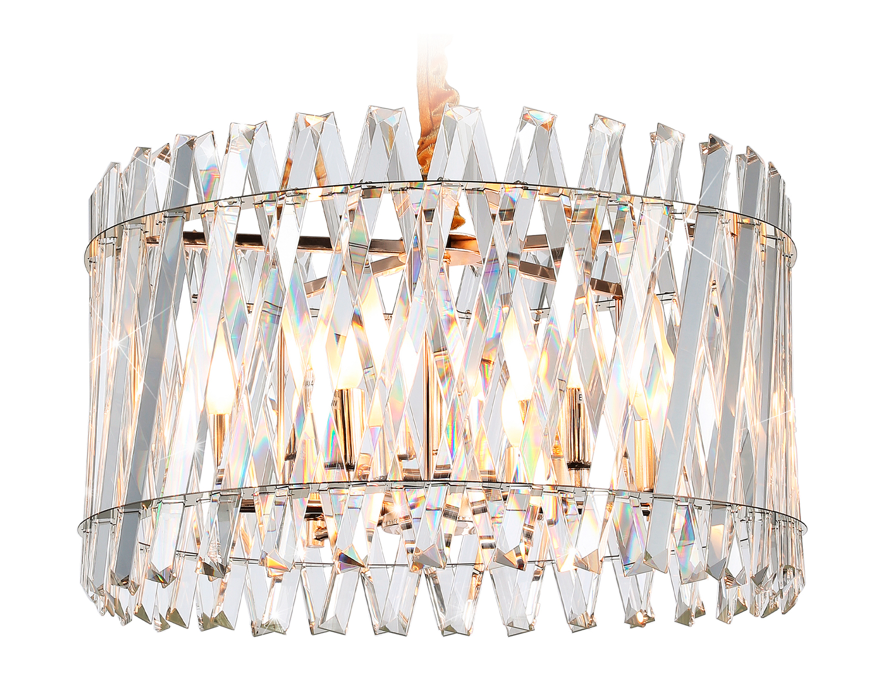 TR5063/6 GD/CL золото/прозрачный E14/6 max 40W D500*295