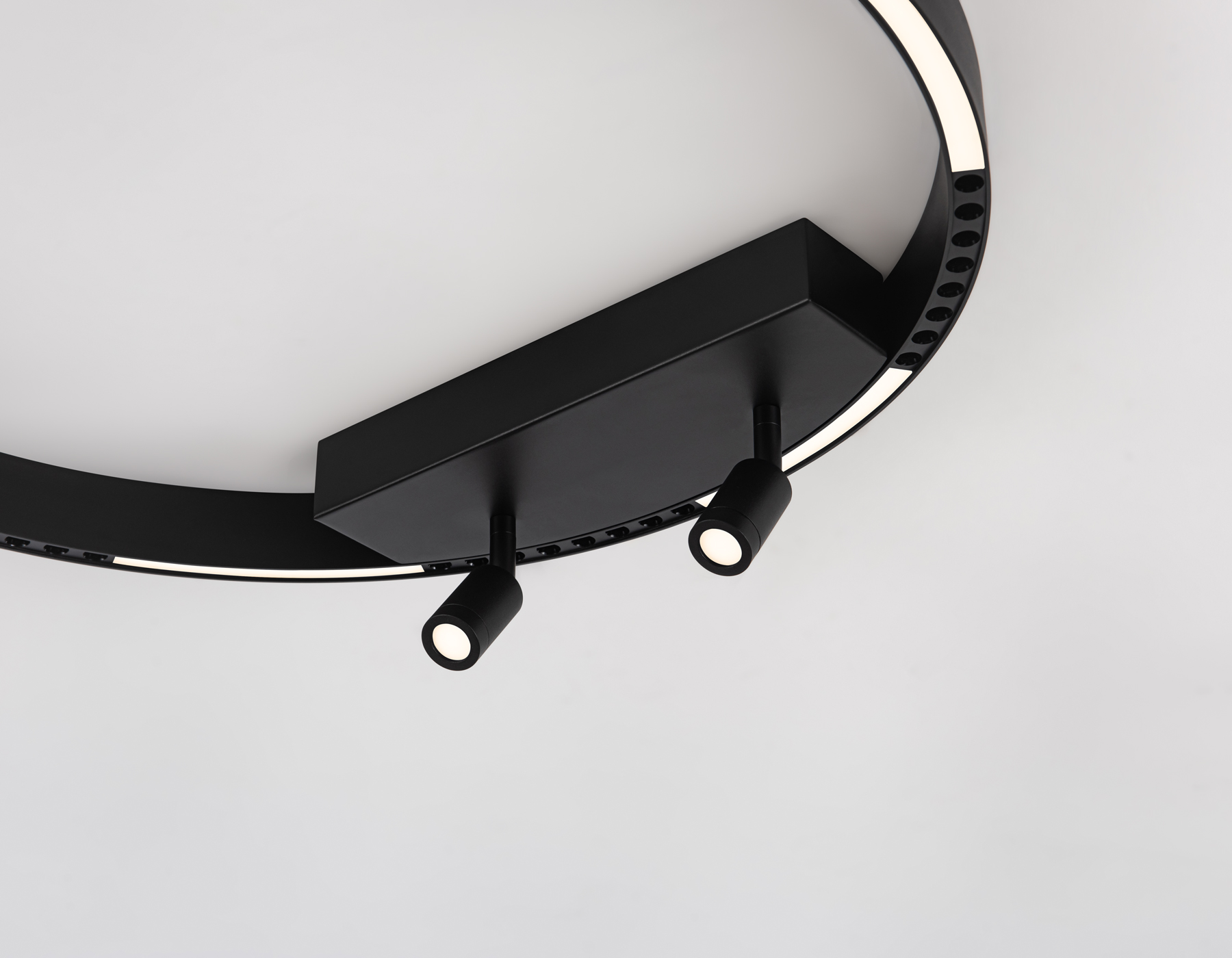 FL5808/1+2 BK черный 40W 3000K/4200K/6400K D600*95 (без ПДУ)