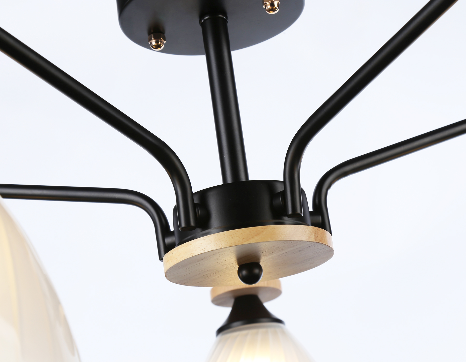 TR9571/5 BK/FR черный/белый матовый E27/5 max 40W D620*250