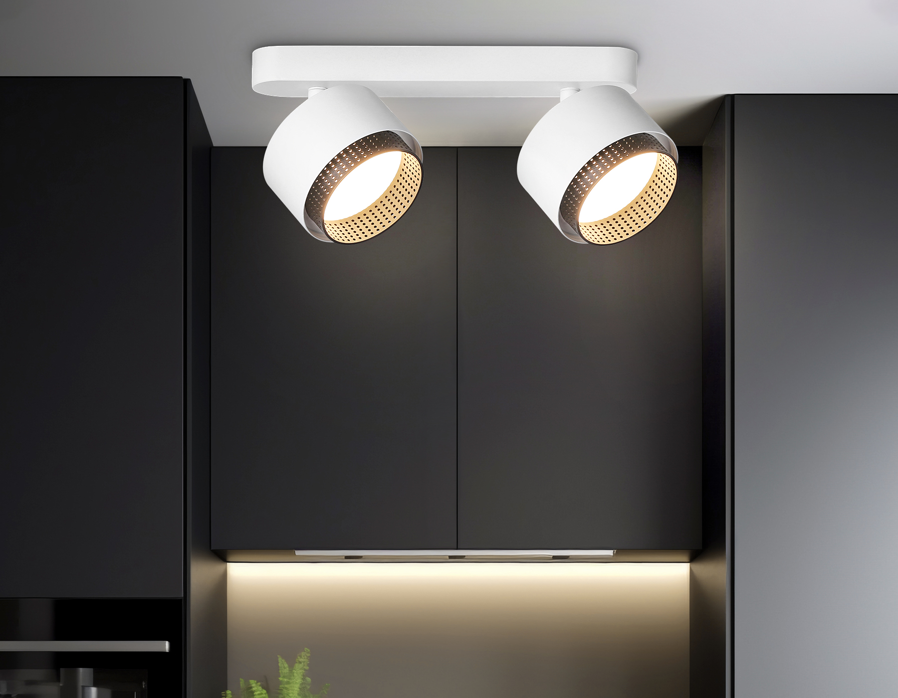 TN71285/2 WH/BK белый/черный GX53/2 max 12W 270*95*137