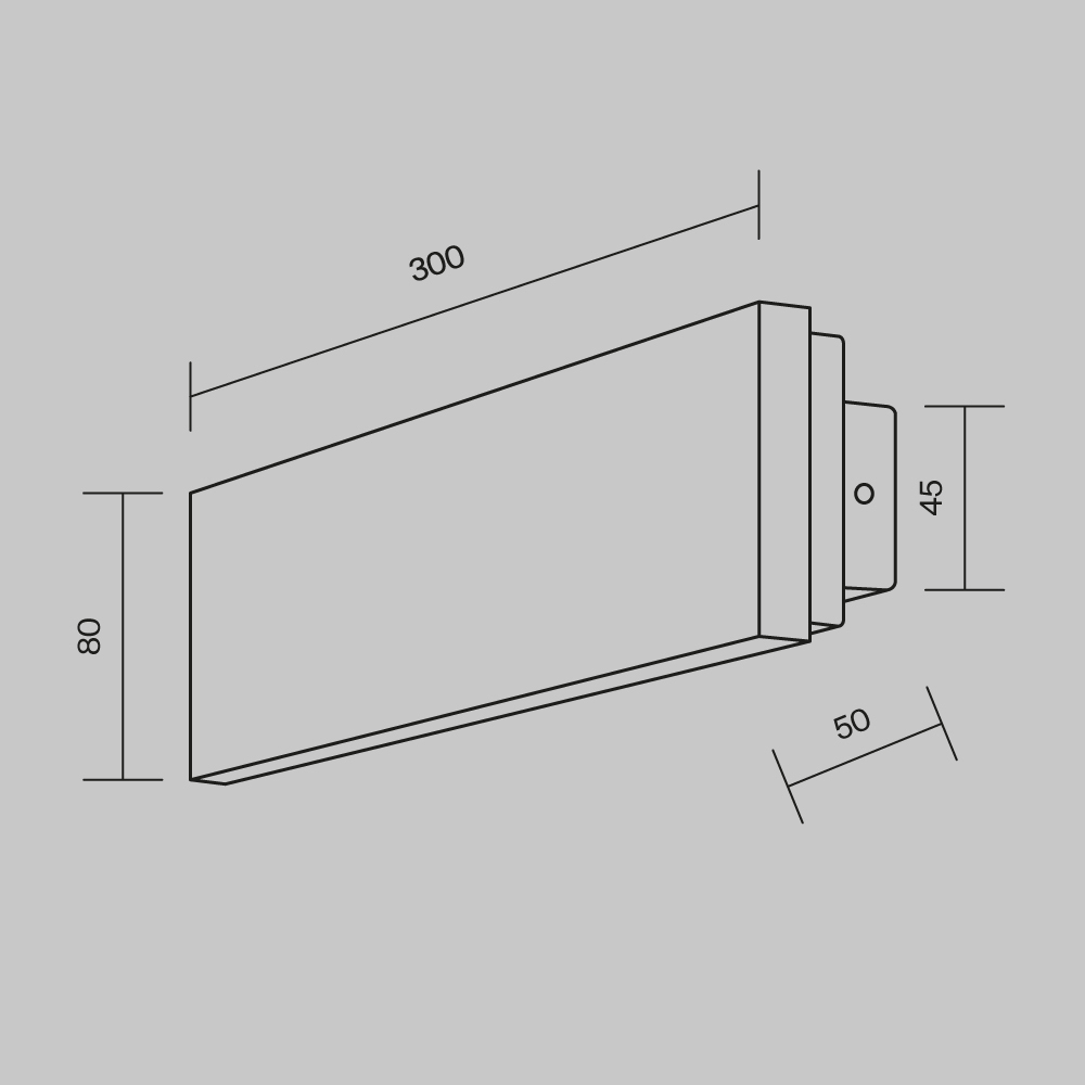Настенный светильник (бра) Maytoni MOD461WL-L8BK