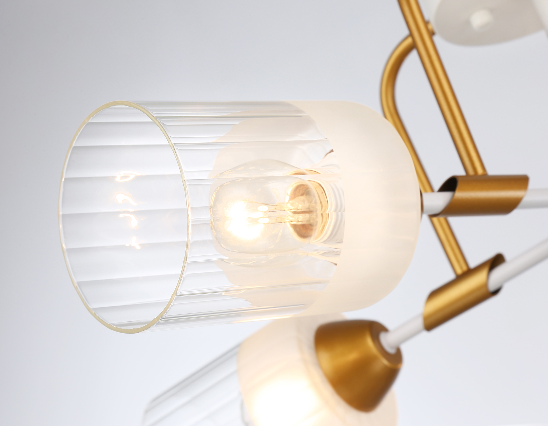 TR303323/5 WH/GD/CL/FR белый/золото/прозрачный/белый матовый E27*5 max 60W D620*200