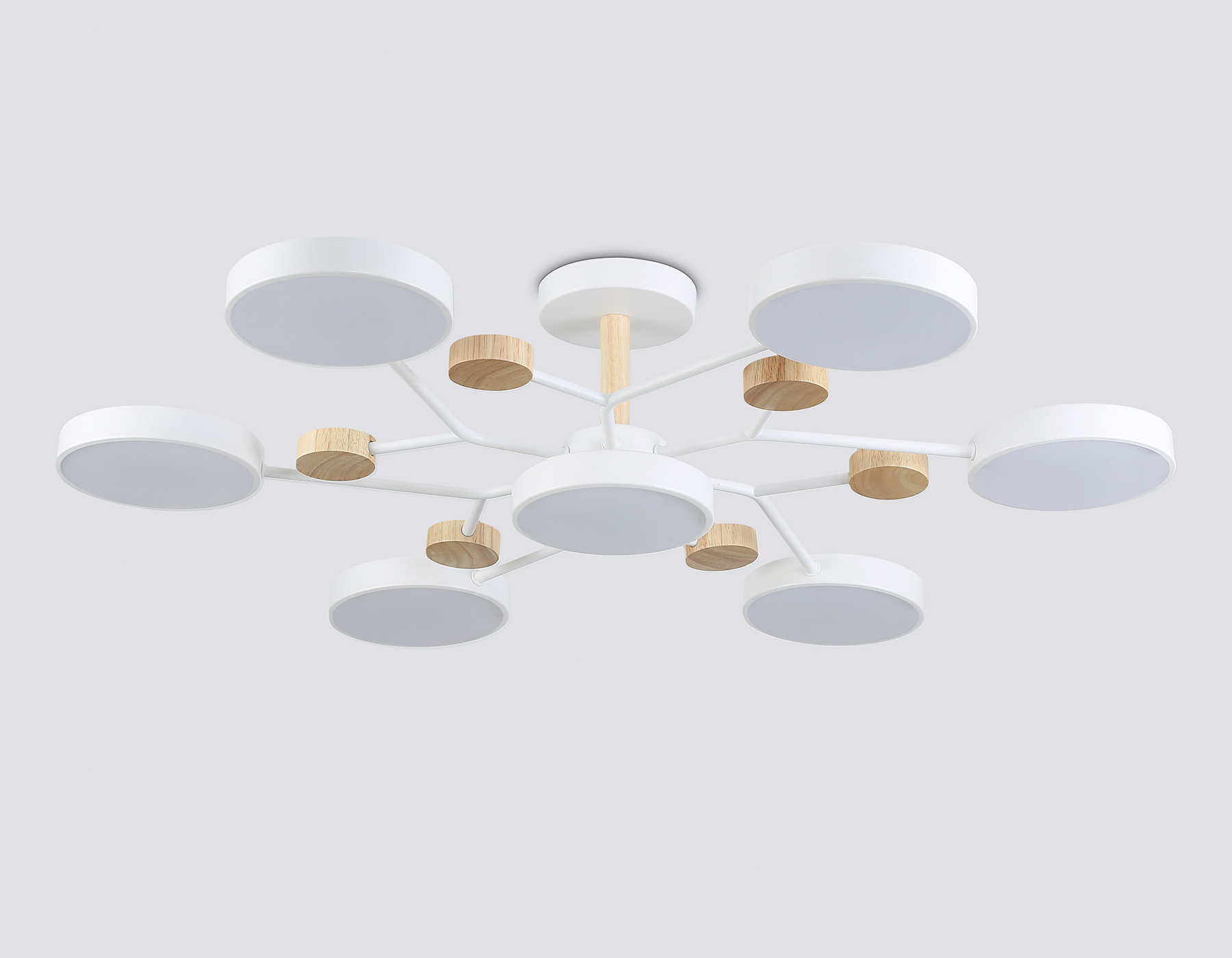 FL4864/7 WH/WD белый/дерево 126W 3000-6000K D830*190 (без ПДУ)