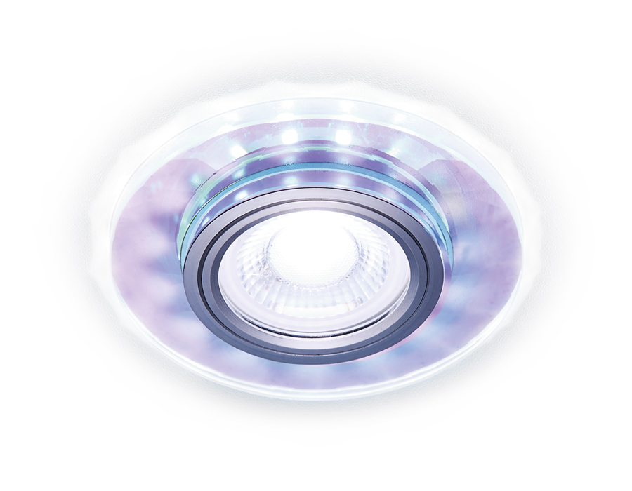 S211 PR/WH хром/перламутровый MR16+3W(LED WHITE 4200K)