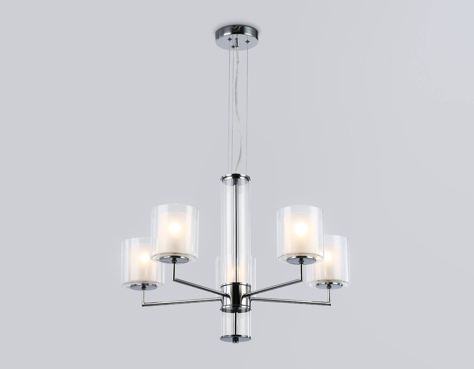 LH56001/5 СH/FR хром/белый матовый E14*5 max 40W D640*1260