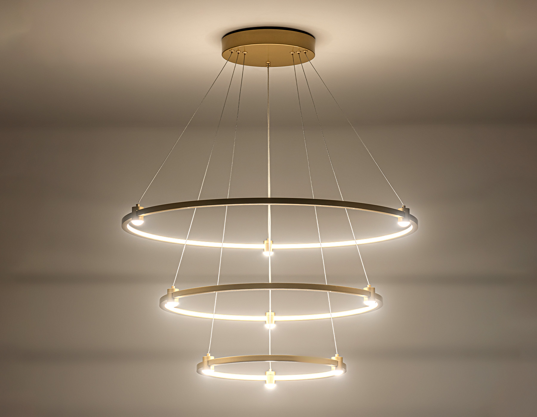 FL5516/3+9 GD золото 90W 3000K/4200K/6400K D800/600/400*1300 (без ПДУ)