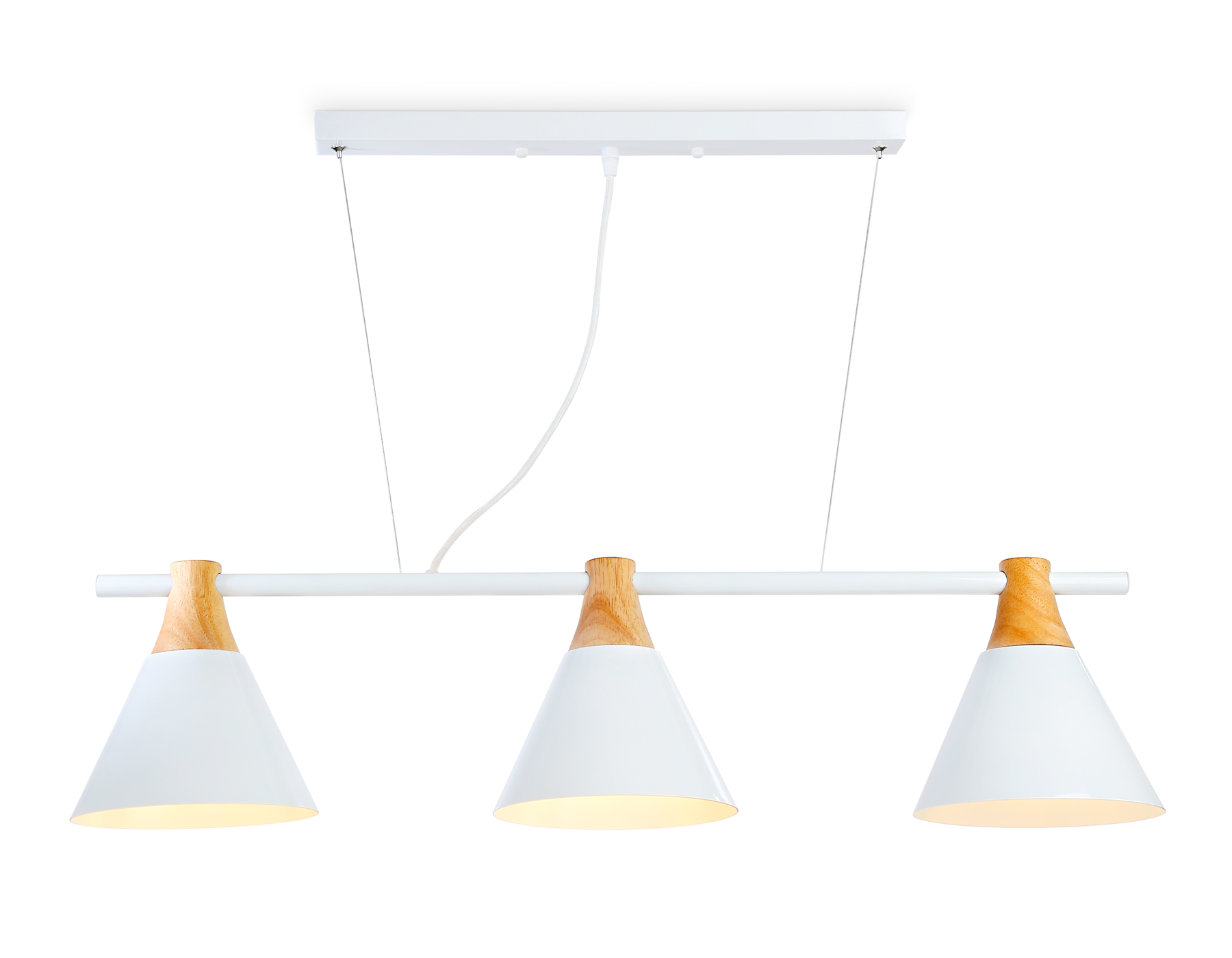 TR8196/3 WH/LW белый/светлое дерево E27*3 max 40W 880*200*1010