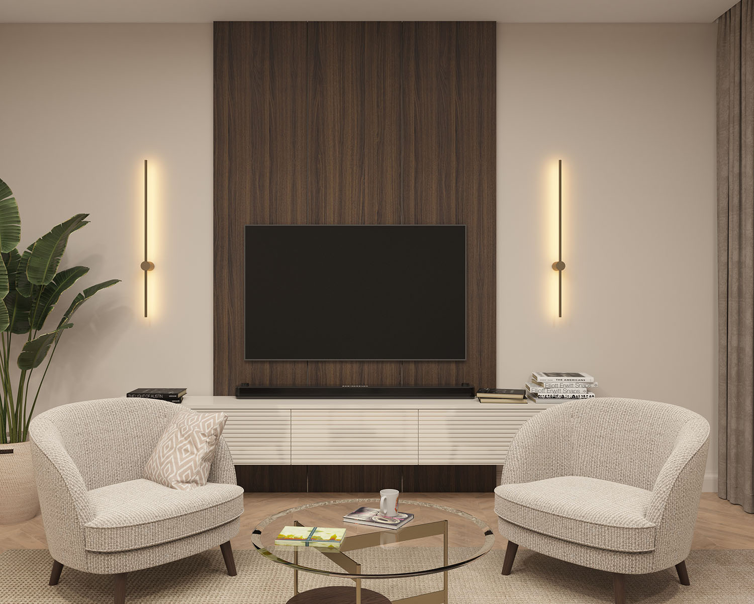 DK5014-SG Бра 1000 мм, 3000К, IP20, 12 Вт, матовое золото