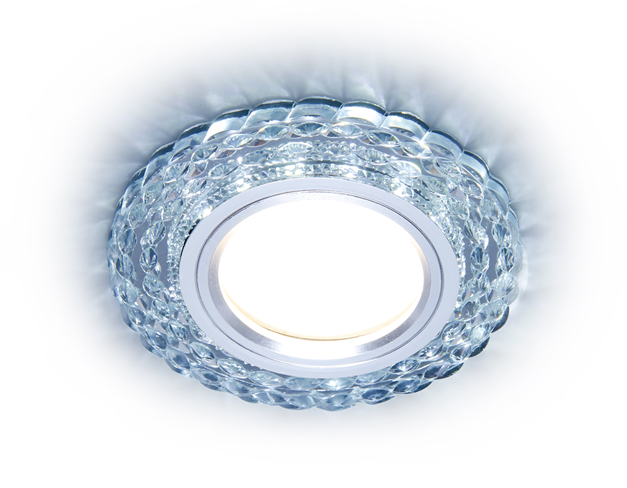 S287 CL прозрачный GU5.3+3W(LED WHITE) D90*25