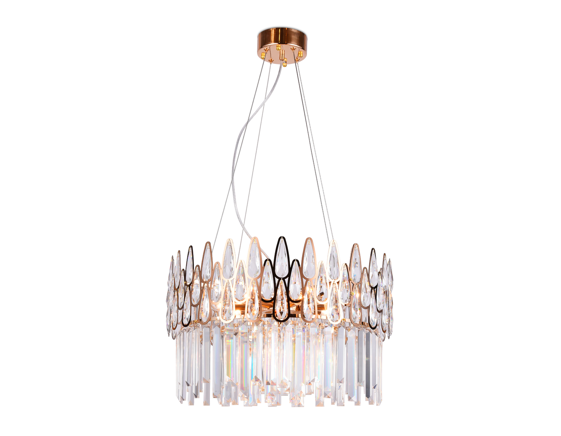 TR5263/8 GD/CL золото/прозрачный E14/8 max 40W D500*700