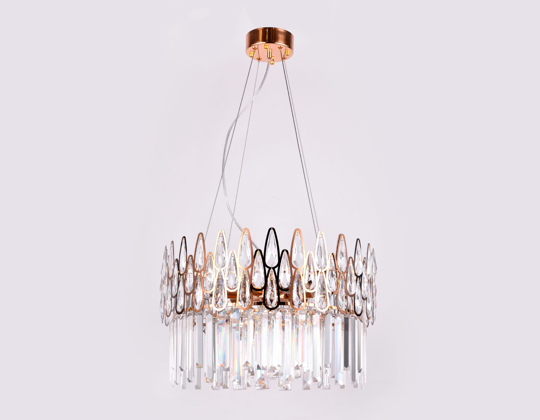 TR5263/8 GD/CL золото/прозрачный E14/8 max 40W D500*700