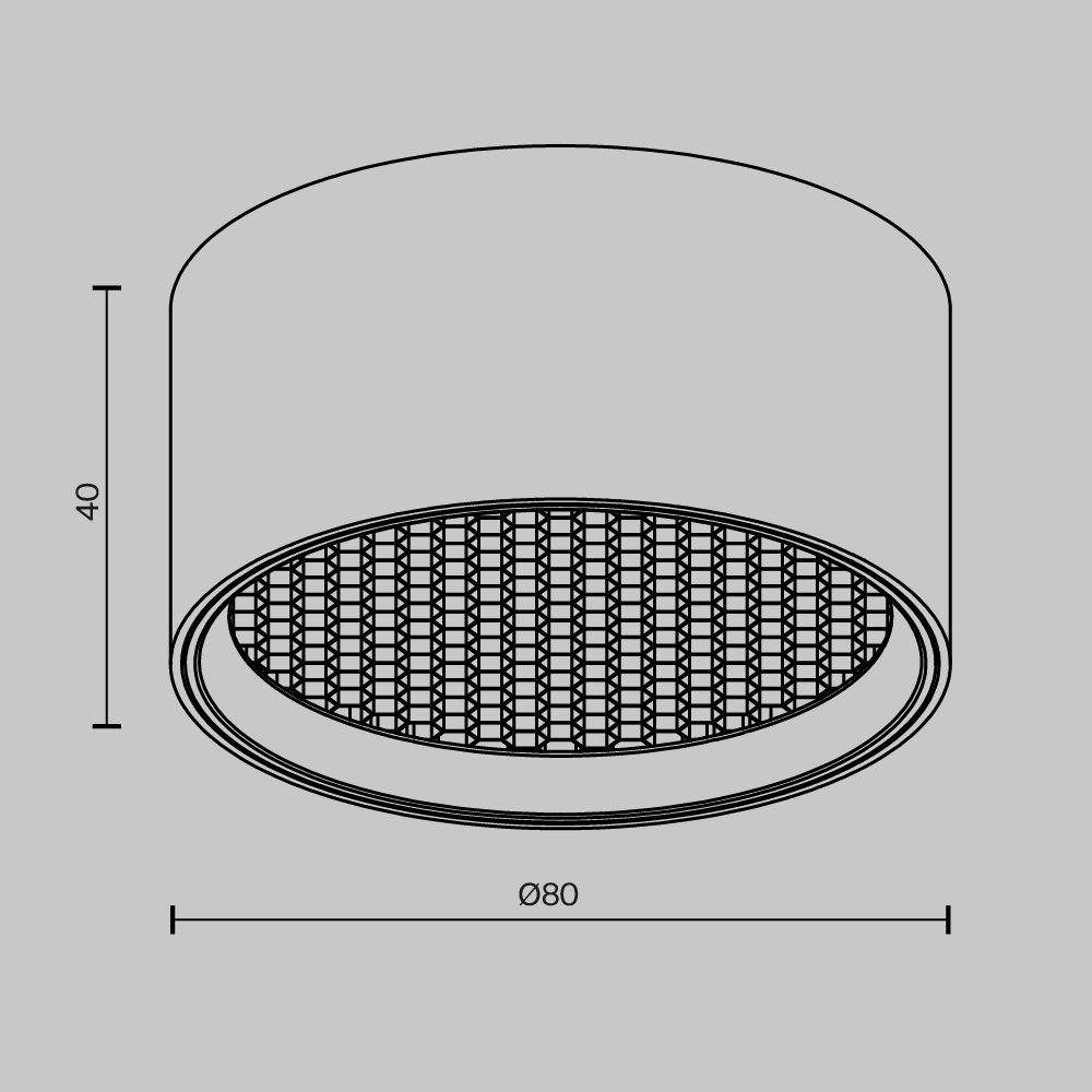 Потолочный светильник Technical C122CL-L7-3K-BS