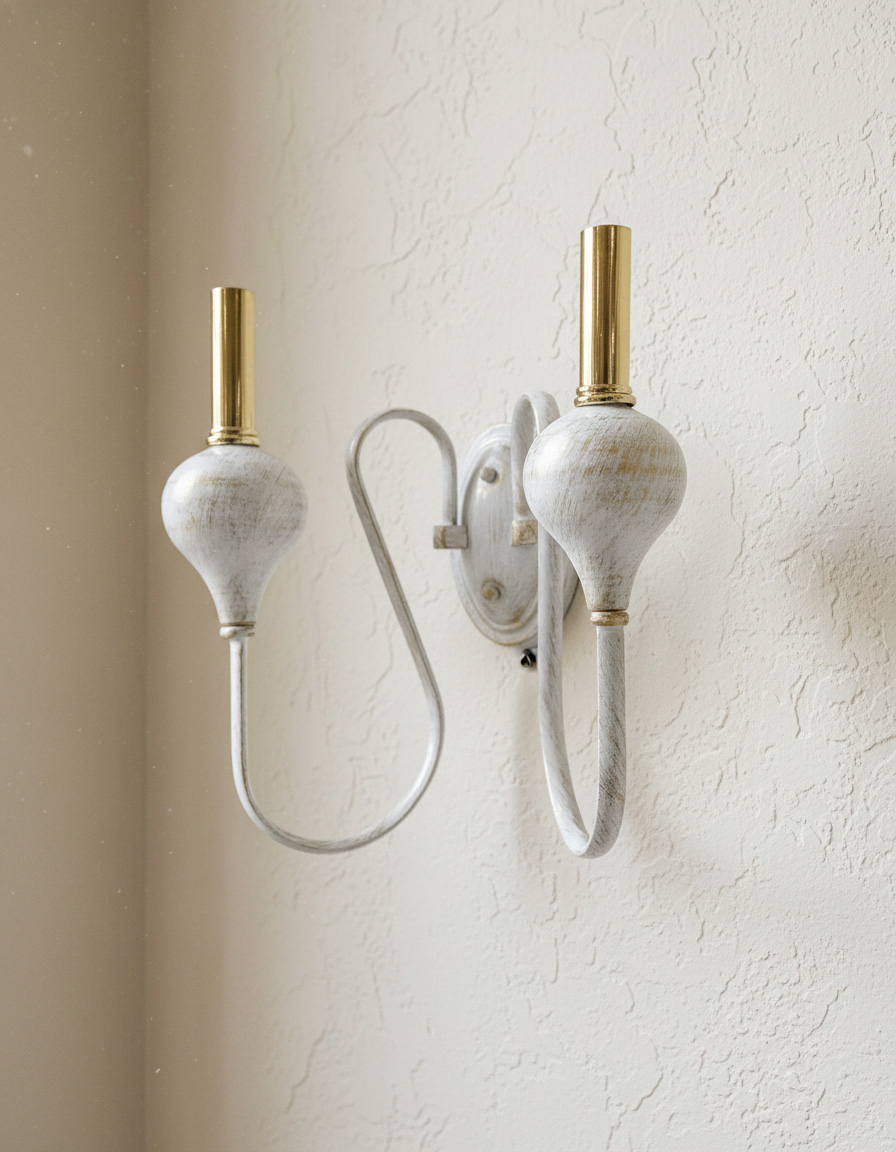 Настенный светильник PL1075-2W WT+GD 000067362