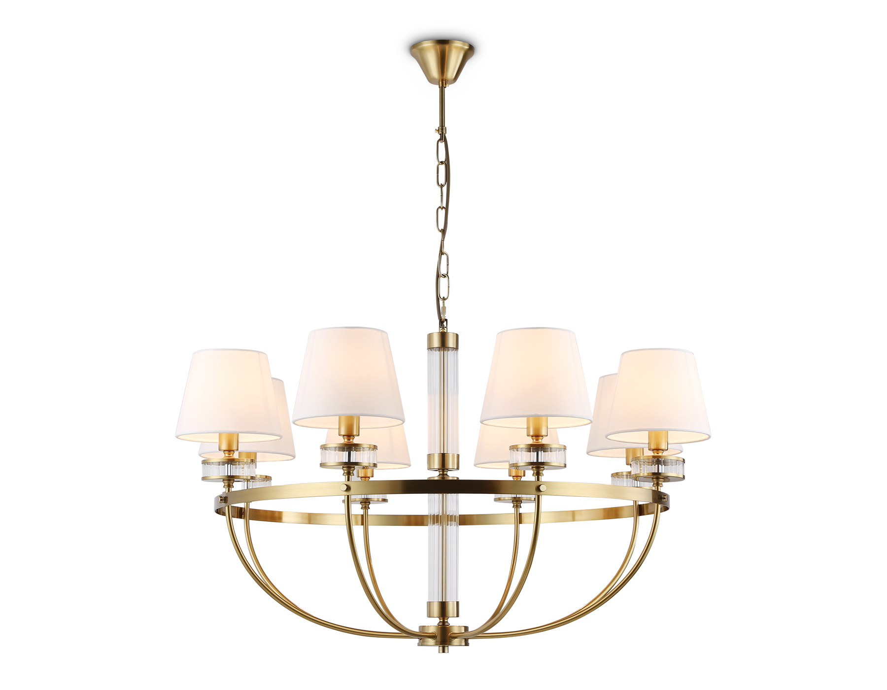 LH71253/8 BS/WH латунь/белый E14/8 max 40W D870*990