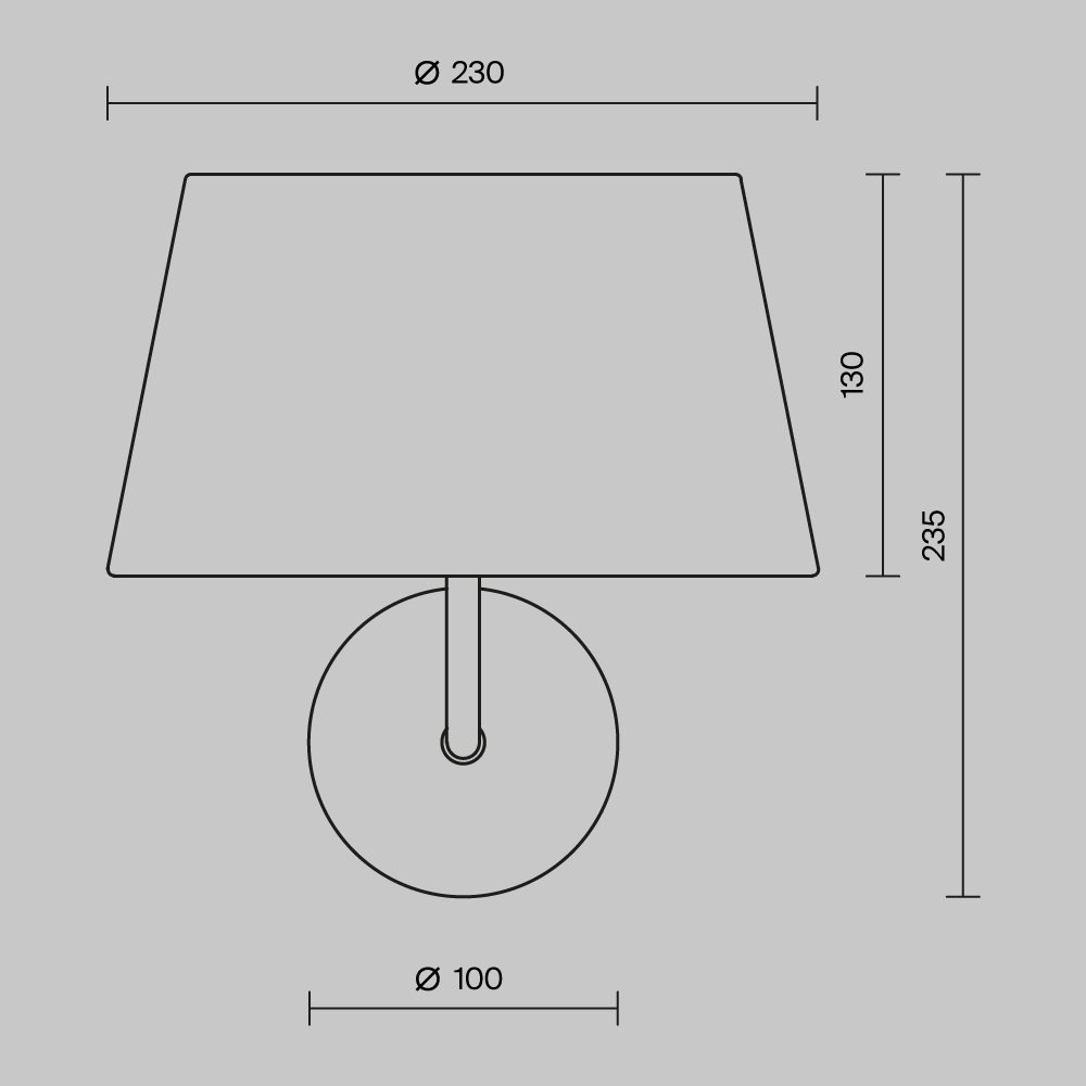 Настенный светильник (бра) Maytoni MOD360WL-01B