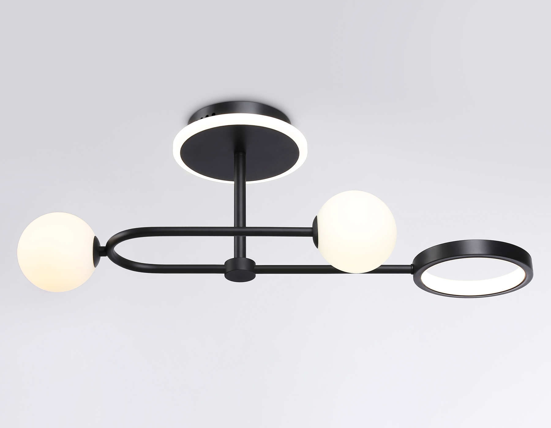 FL66223/3 BK черный 29W 3000K-6400K+G9/2 630*230*240 (ПДУ ИК)