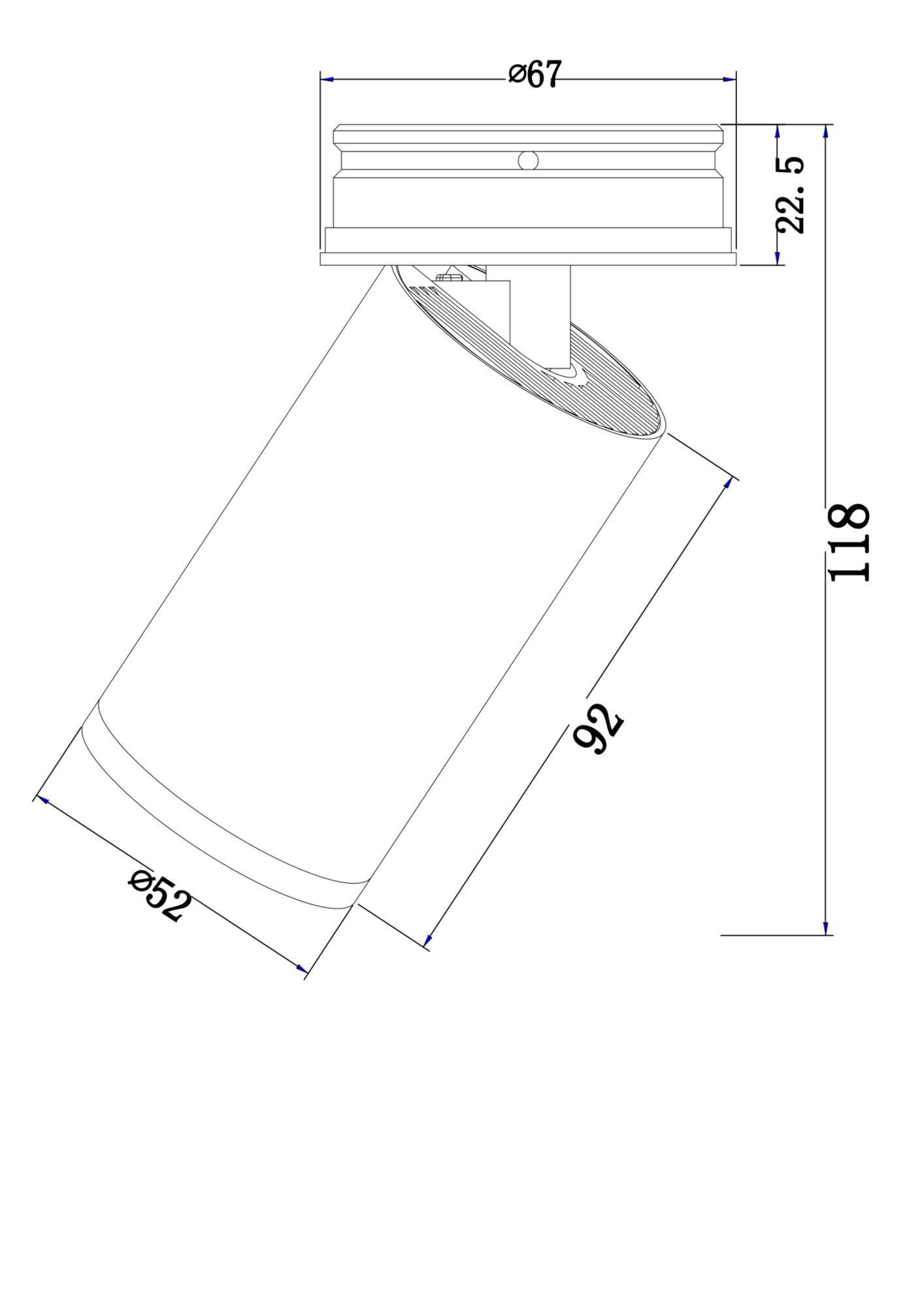 Потолочный светильник Technical C058CL-01B