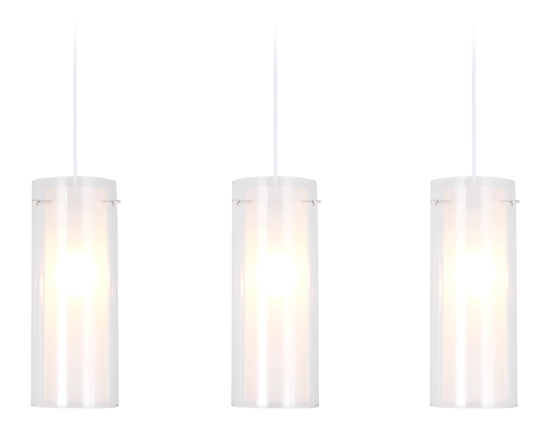 TR3675/3 CH/CL/FR хром/прозрачный/белый матовый E14/3 max 40W 640*110*900