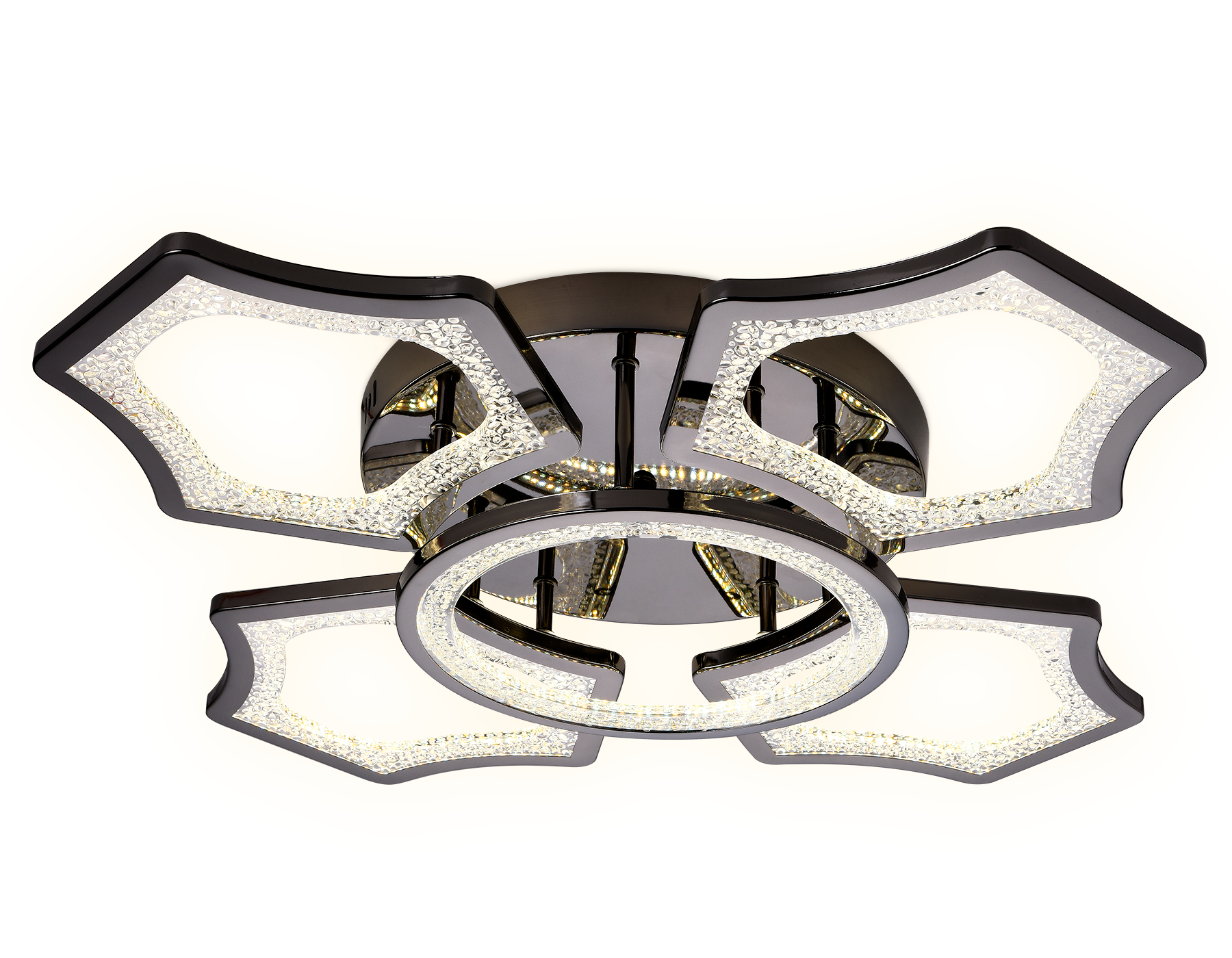 FA576/4+1 DCH черный хром 106W 620*620*120 (ПДУ РАДИО 2.4G)