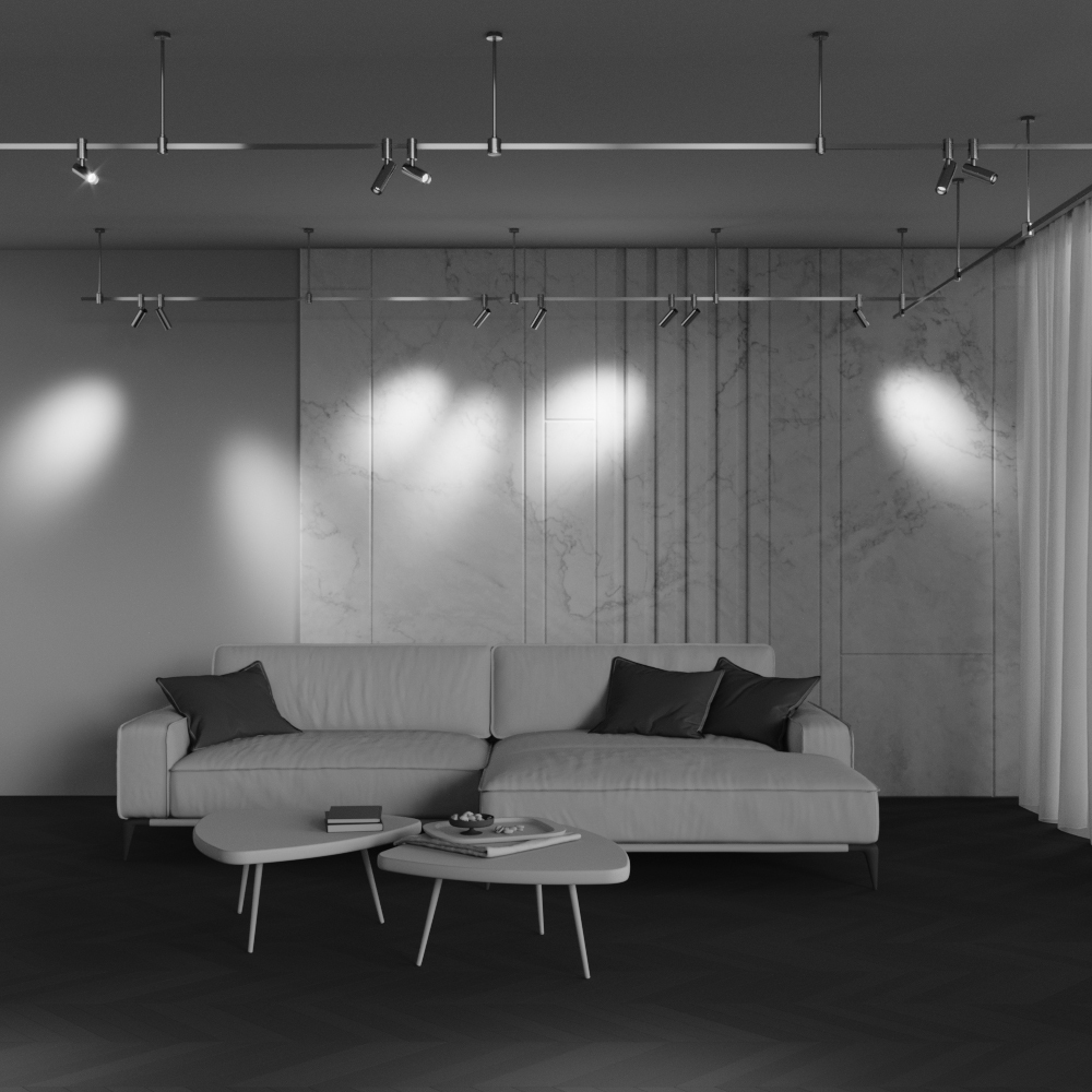 Трековый светильник Technical TR144-1-12W4K-W-BS