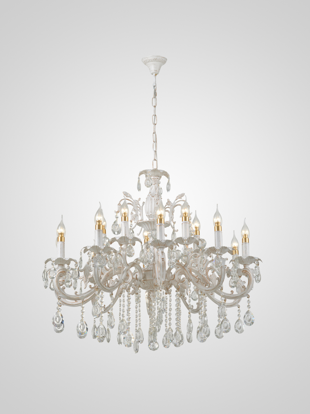 Подвесная люстра 6686-10+5 WT+GD 000023938