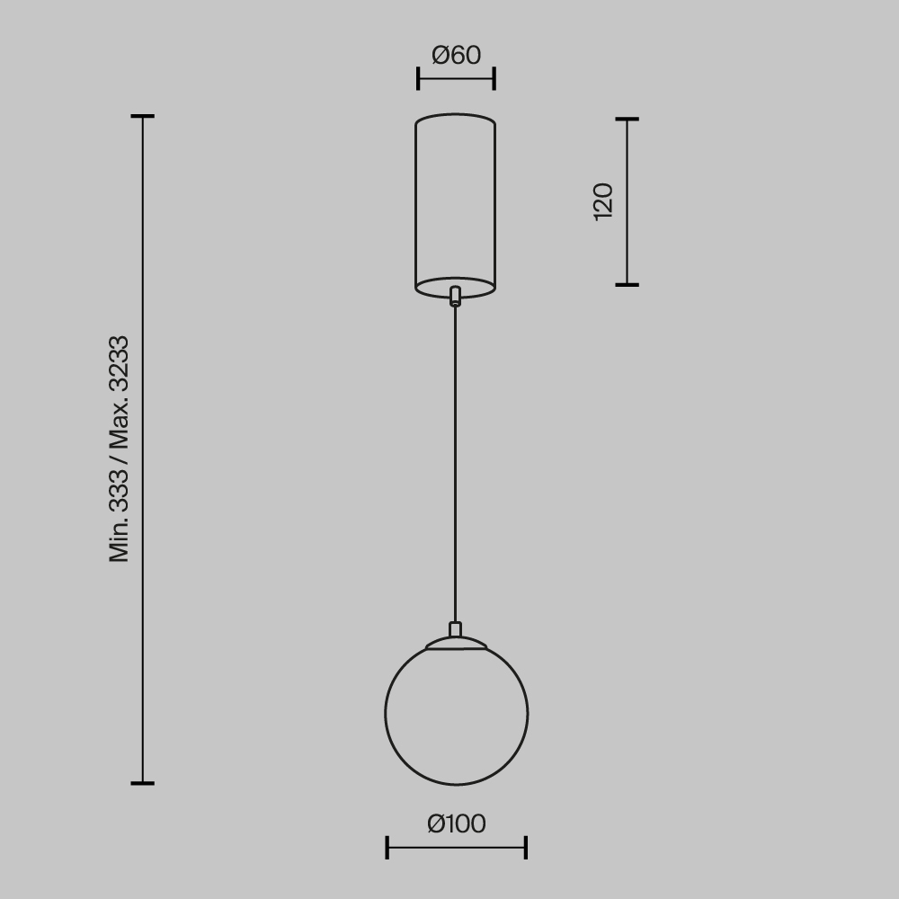 Подвесной светильник Maytoni MOD464PL-L5BSK