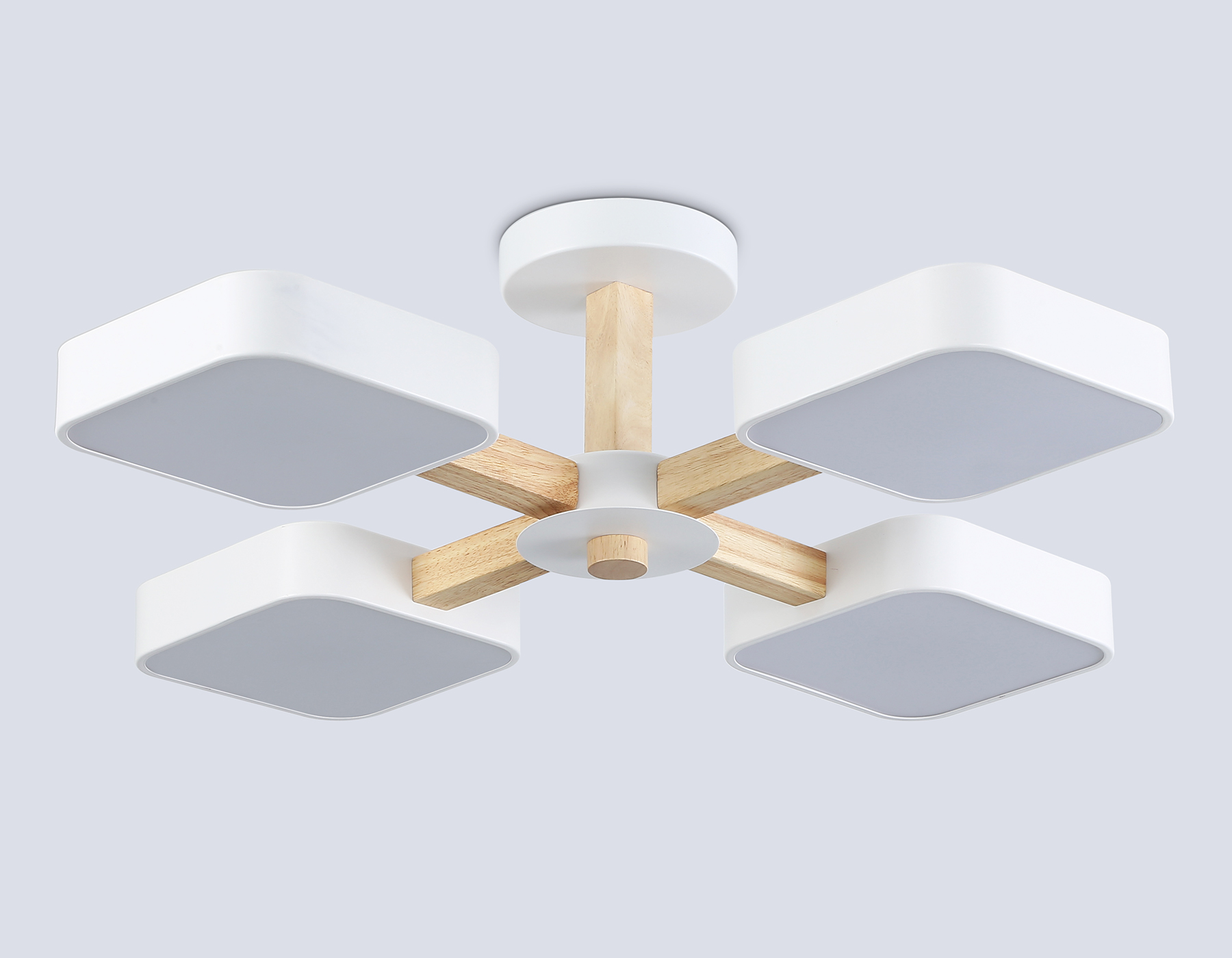 FL4879/4 WH/WD белый/дерево 24W 3000-6000K D610*160 (без ПДУ)