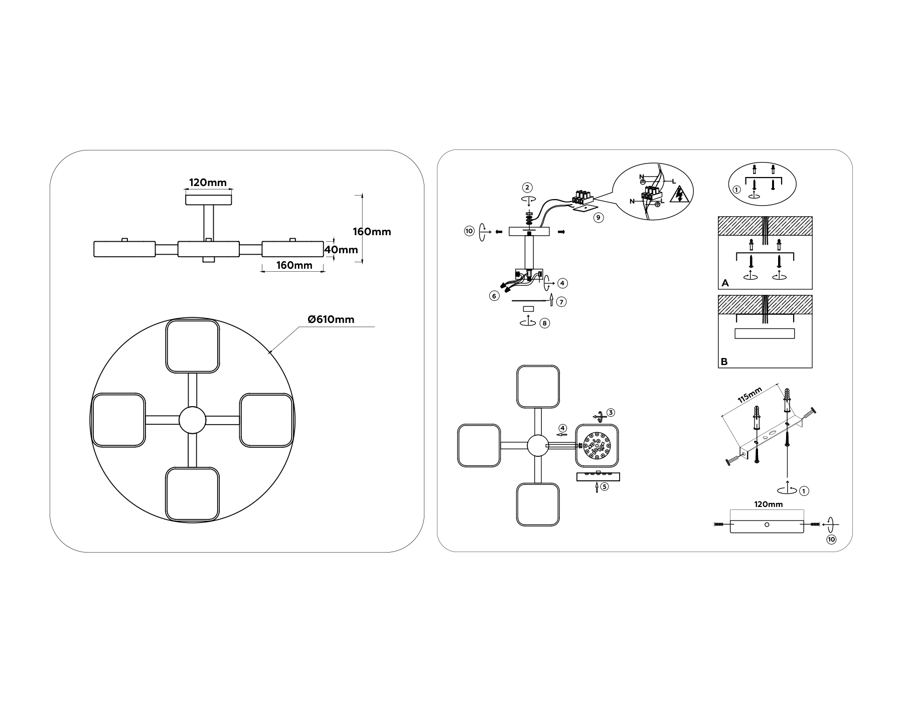 FL4879/4 WH/WD белый/дерево 24W 3000-6000K D610*160 (без ПДУ)