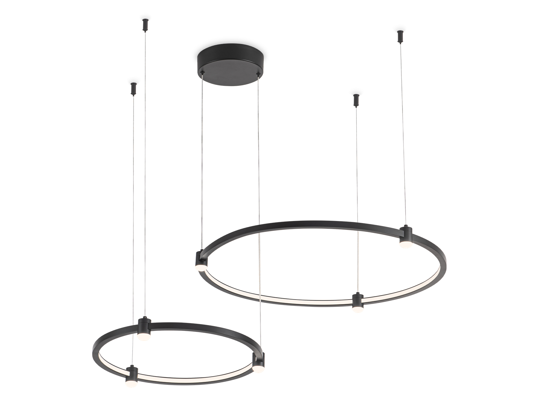 FL5525/2+6 BK черный 45W 3000K/4200K/6400K D600/400*1300 (без ПДУ)