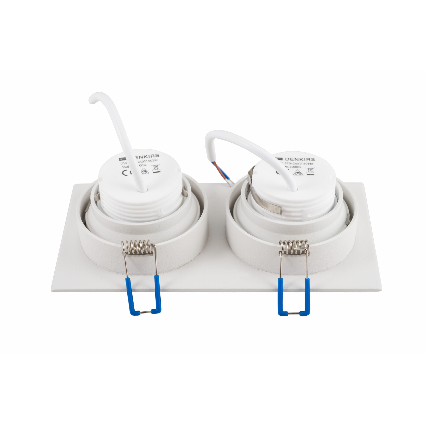 DK2062-WH Встраиваемый светильник, IP 20, до 15 Вт, GU10, LED, белый, алюминий