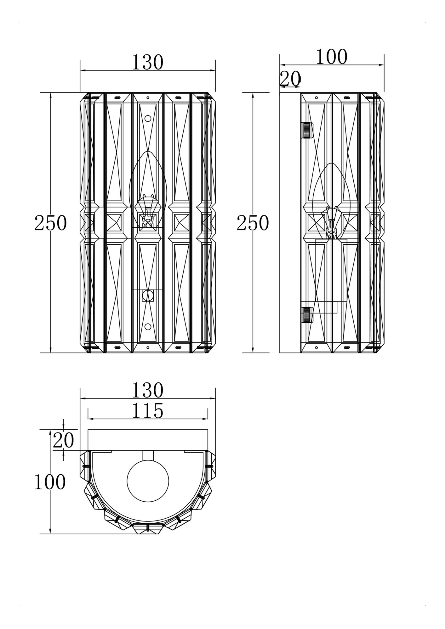 Настенный светильник (бра) Maytoni MOD094WL-01G