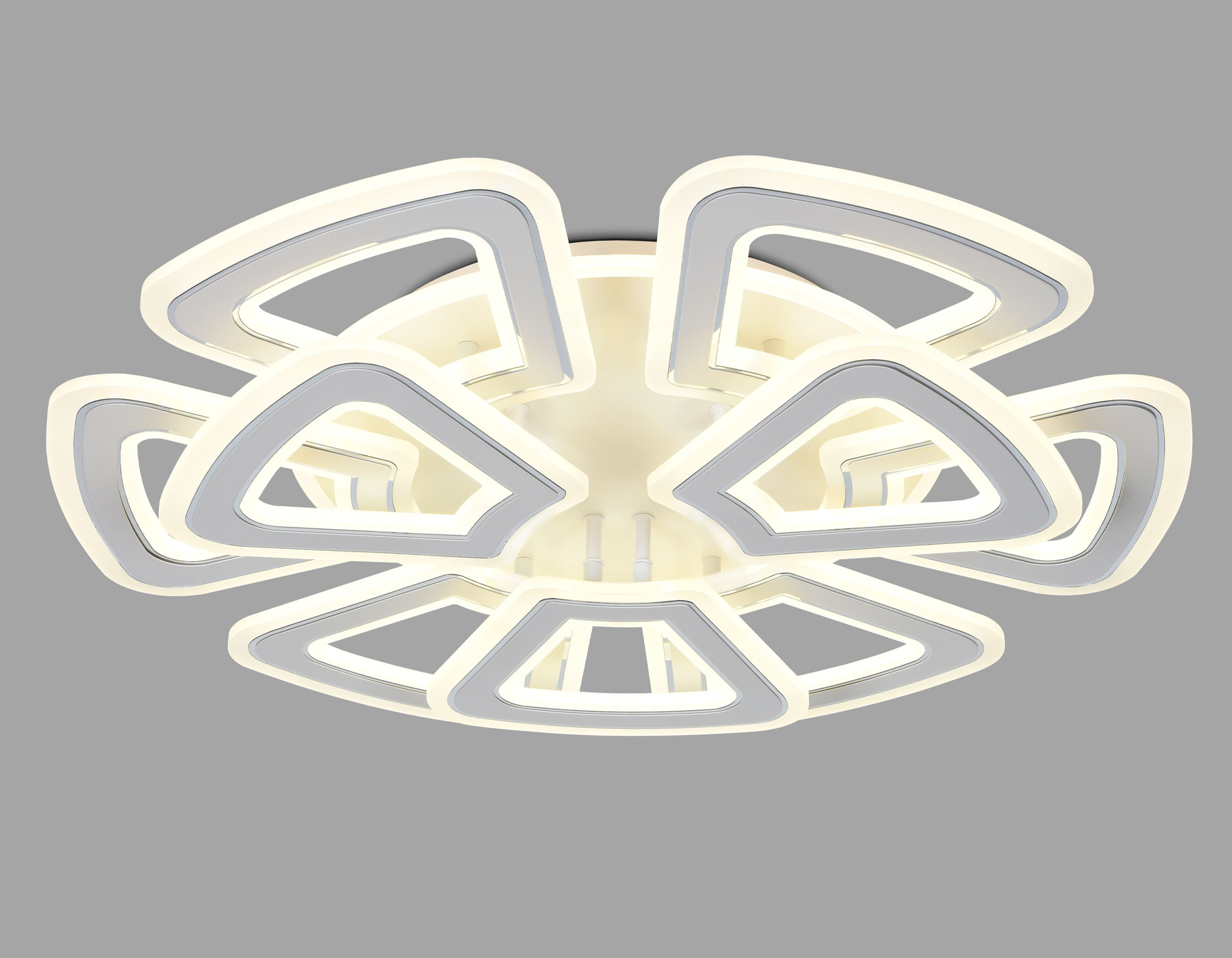 FA8892/6+3 WH/CH белый/хром 210W 3000K/4200K/6400K 650*640*130 (ПДУ РАДИО 2.4G)