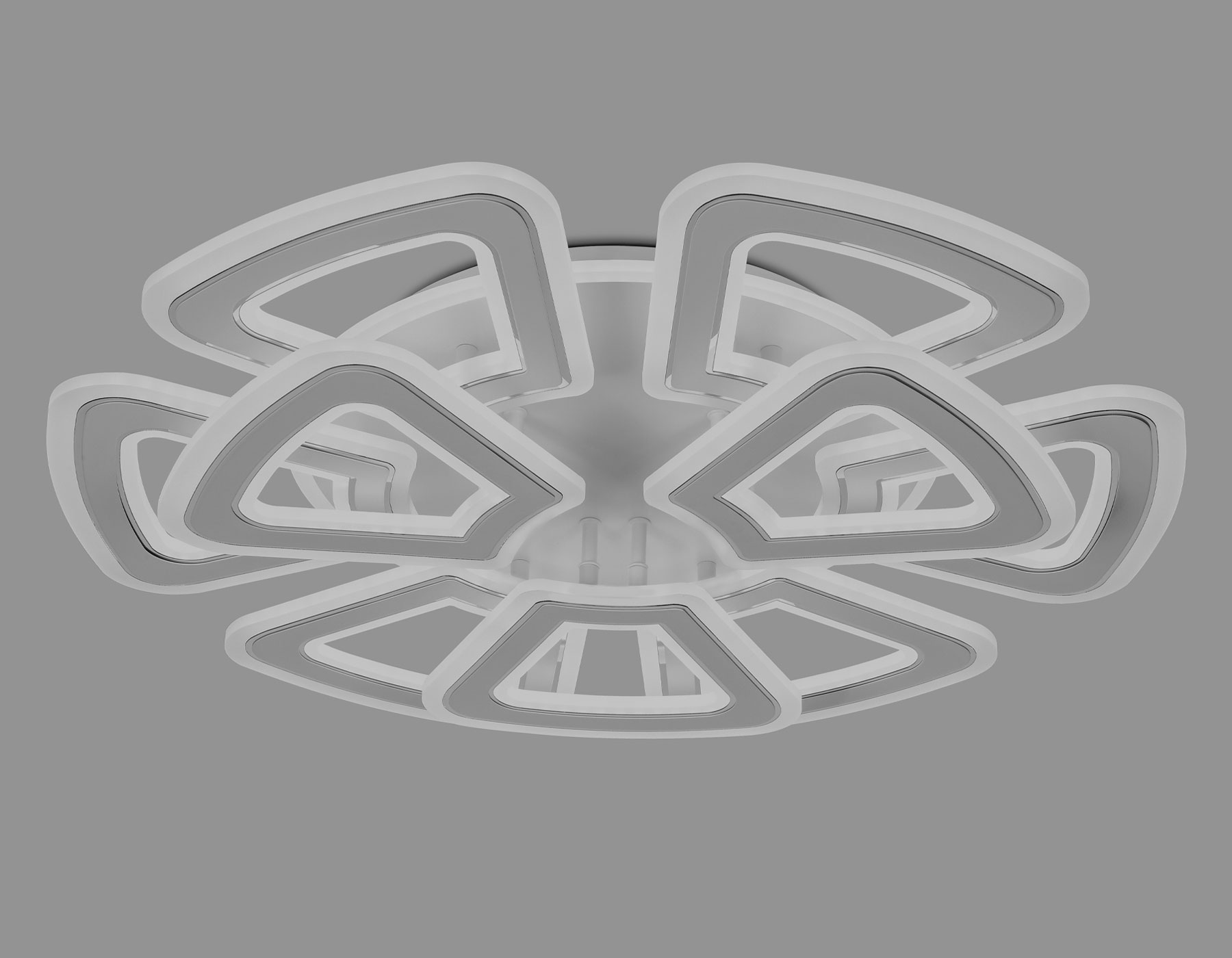 FA8892/6+3 WH/CH белый/хром 210W 3000K/4200K/6400K 650*640*130 (ПДУ РАДИО 2.4G)