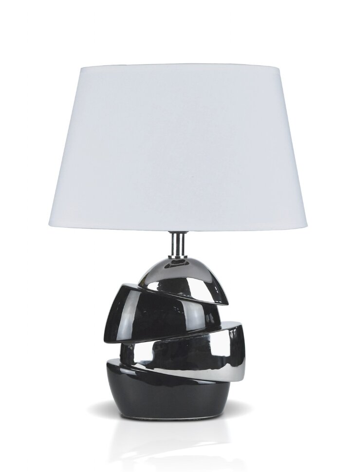 Д-JM1639 Black+Sliver+White, размер: 315*205*415мм (6) светильник настольный