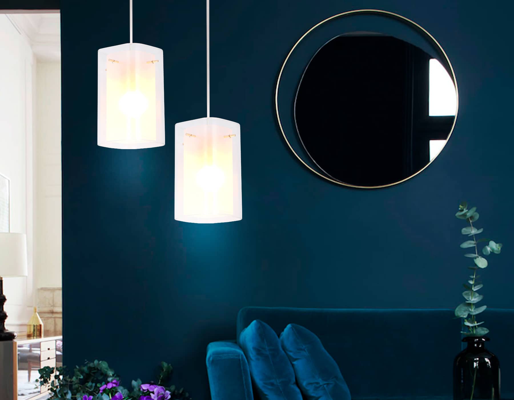 TR3680 GD/CL/FR золото/прозрачный/белый матовый E14 max 40W D110*950