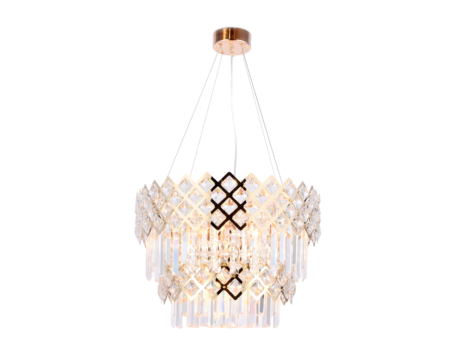 TR5275/8 GD/CL золото/прозрачный E14/8 max 40W D520*880