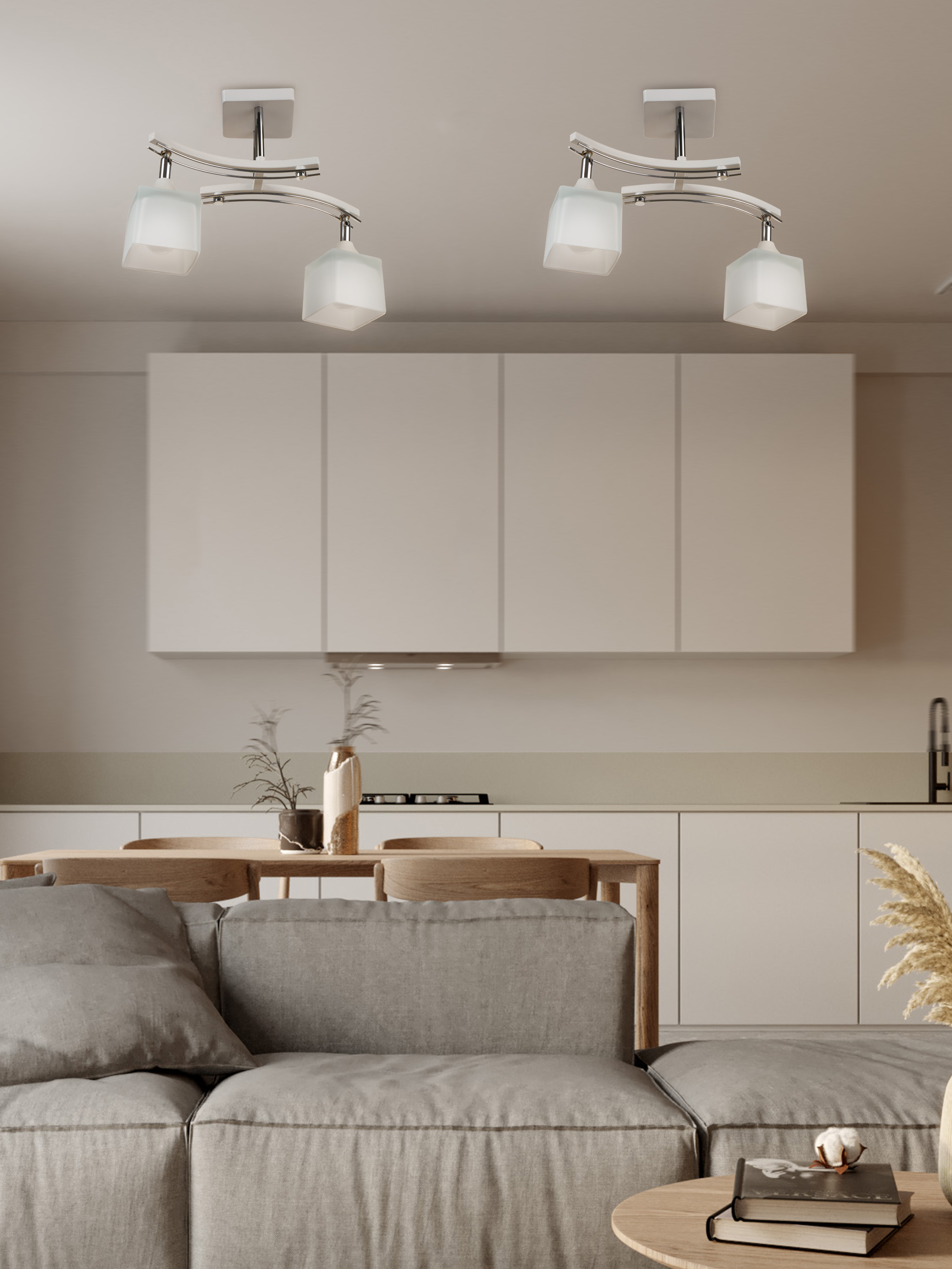 Потолочный светильник P9574-2 WT+CR 000024786