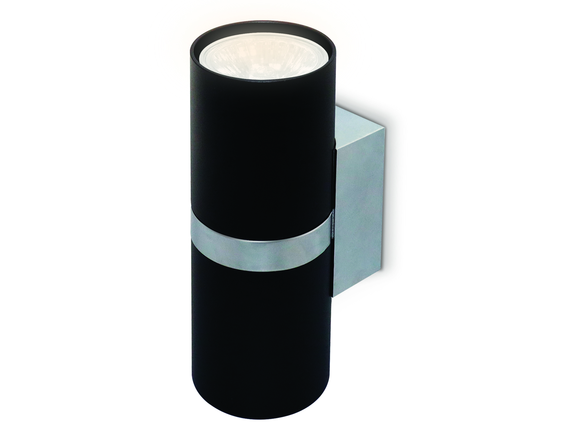 FW243/2 BK/CH черный/хром GU10*2 max 12W 155*60*76