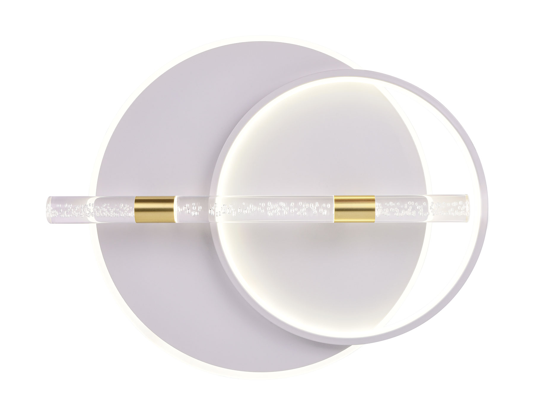 FL5007 WH/GD белый/золото 3000K/4200K/6400K 72W 565*460*92.5 (ПДУ РАДИО 2.4G)