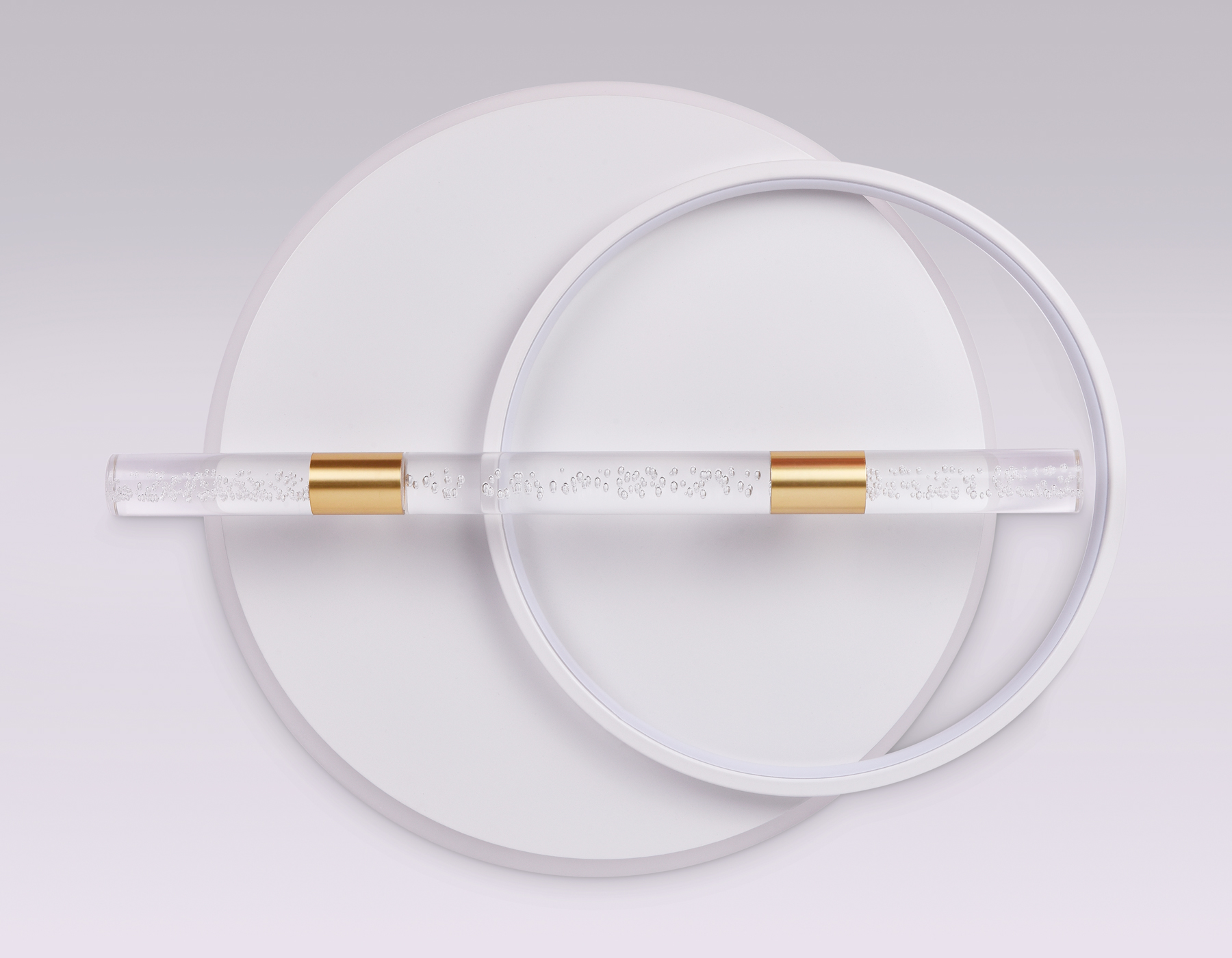 FL5007 WH/GD белый/золото 3000K/4200K/6400K 72W 565*460*92.5 (ПДУ РАДИО 2.4G)