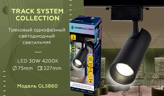 GL5860 BK черный LED 30W 4200K 24°