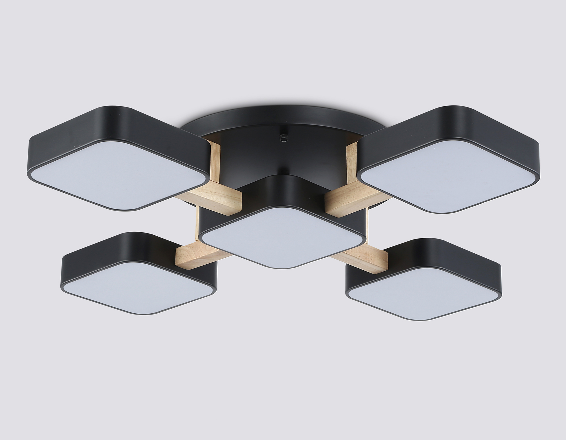 FL4883/5 BK/WD черный/дерево 90W 3000-6000K 675*675*110 (без ПДУ)