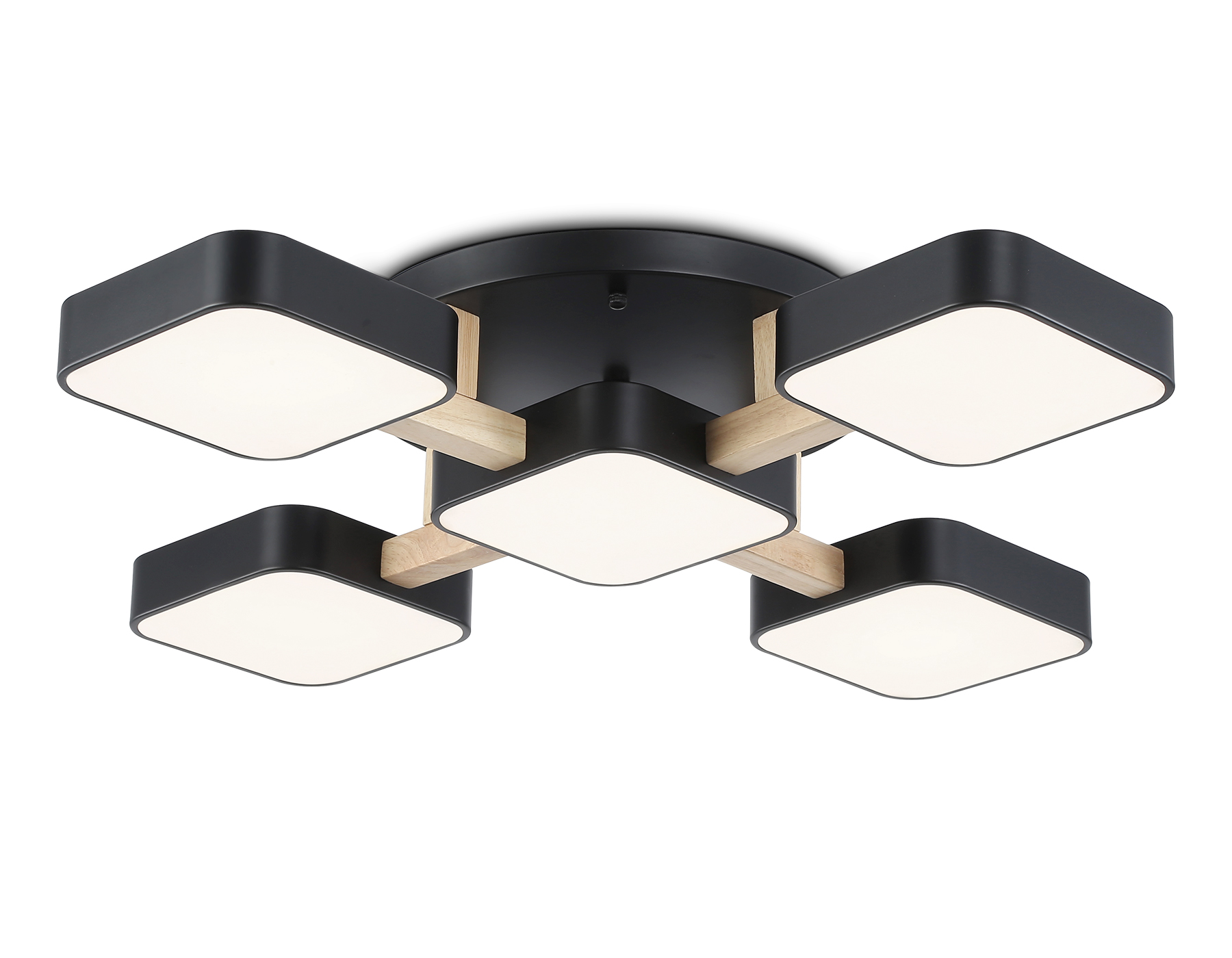 FL4883/5 BK/WD черный/дерево 90W 3000-6000K 675*675*110 (без ПДУ)