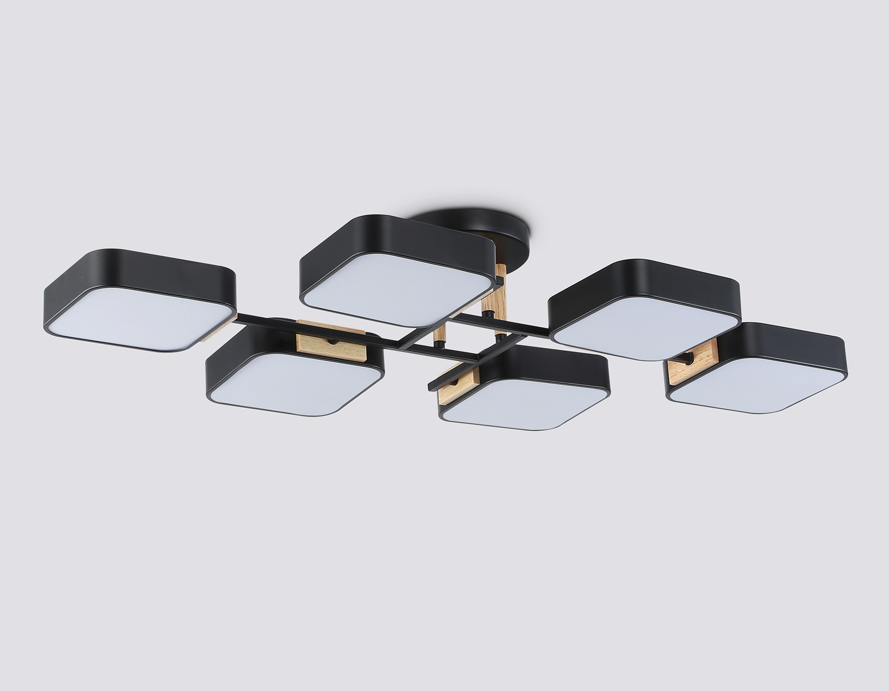 FL4887/6 BK/WD черный/дерево 108W 3000-6000K 850*430*140 (без ПДУ)