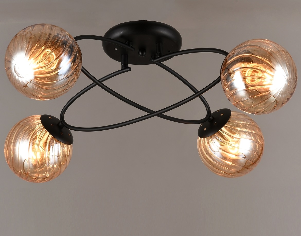 Потолочная люстра P7545-4 BK 000028030