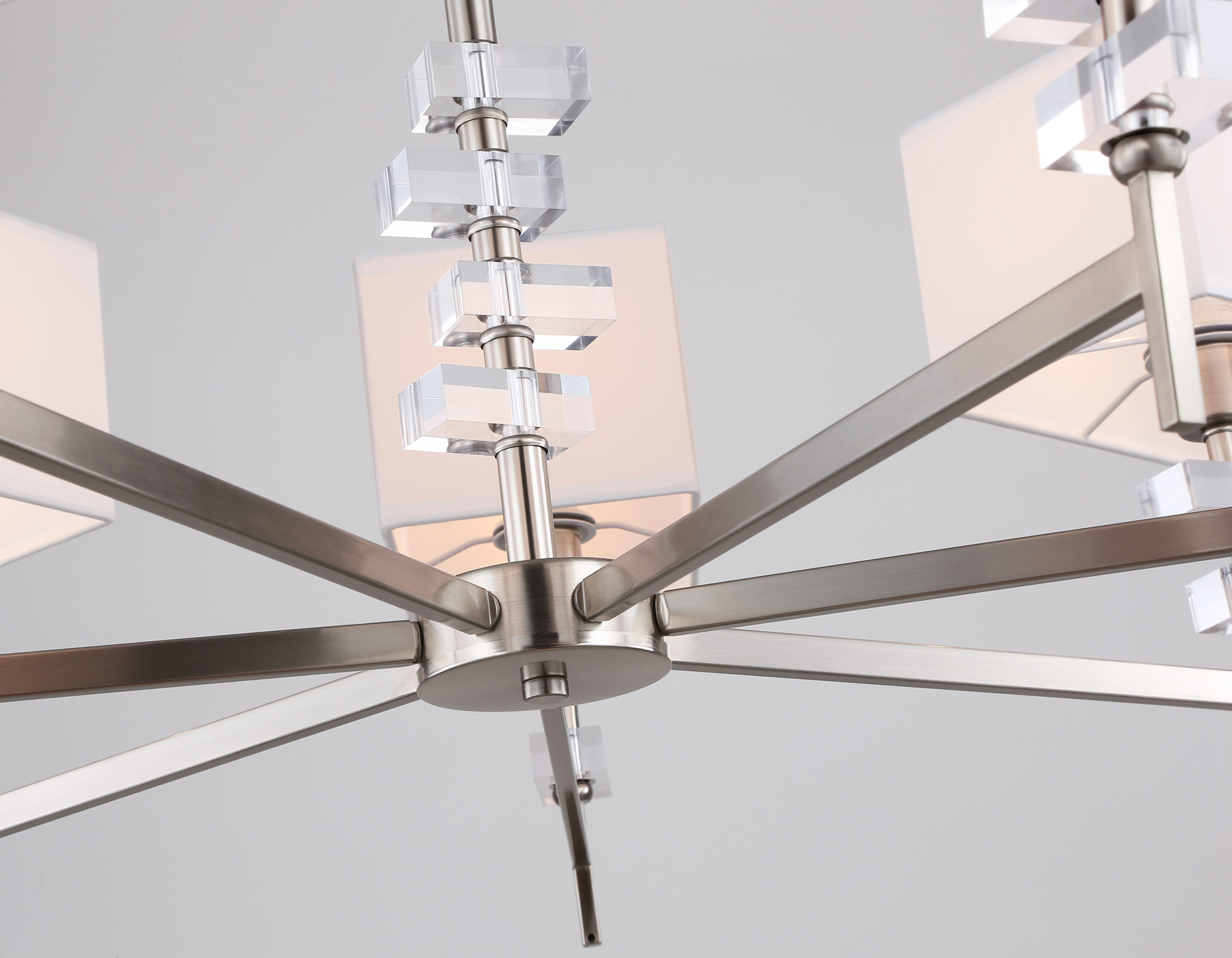 LH71323/7 SN/WH никель/белый E14/7 max 40W D860*850